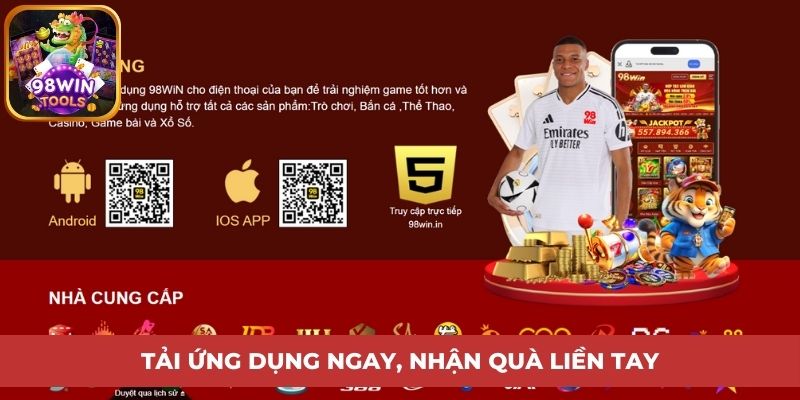 Tải ứng dụng ngay, nhận quà liên tay